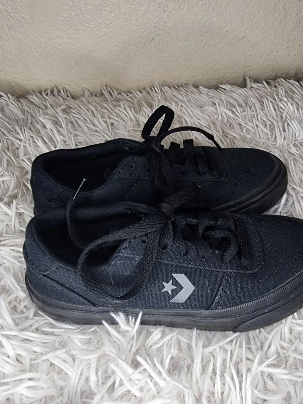 Boys Converse Boulevard Ox in Monochrome Black